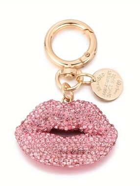 Pink Lip Keychain / Bag Charm